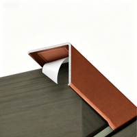 Bandes de finition d'angle décoratives en alliage d'aluminium en forme de L L10*10, autocollantes, durables, pour la protection des bords des murs et des sols, protection des carreaux