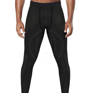 2024 pantalons de compression en coton pour hommes Logo personnalisé approvisionnement en gros Offre Spéciale en ligne Leggings pour hommes - Product Image 3
