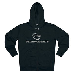 Sudadera con capucha de lana de algodón orgánico 100% personalizada bordado de invierno hombro caído cremallera Sudadera con capucha de gran tamaño gruesa 500 gramos ropa de calle - Product Image 5
