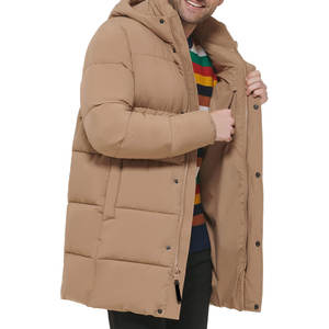 Chaqueta Acolchada Ligera Unisex de Lona, Abrigo Largo con Capucha, Prenda Exterior Personalizada con Logotipo Frontal, Transpirable, Resistente al Viento y Ecológica - Product Image 5