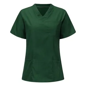 Blouse de laboratoire en gros Costume d'infirmière en denim coton unisexe uniforme temps plomb tissu matériel de soutien genre Type en gros ODM - Product Image 1