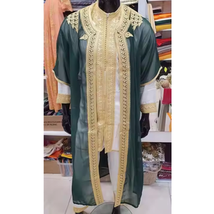 Jabador marocain authentique, vêtements musulmans traditionnels légers et confortables avec broderie complexe pour les événements festifs - Product Image 2