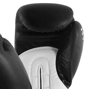 Guantes de boxeo profesionales de cuero PU de alta calidad Guantes de boxeo de precio impreso con logotipo personalizado - Product Image 6