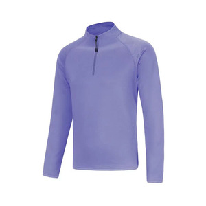 Premium Custom Logo Gym 1/4 Quarter Zip Stand-up Collar Neck Pullover Camisetas Ropa deportiva Manga larga Hombres Jogging Golf Camisas - Product Image 5