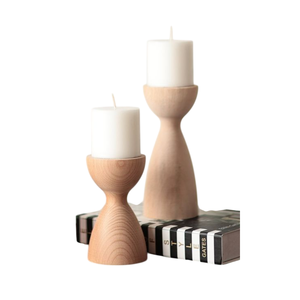 Accessoires d'éclairage modernes Bougeoir festif en bois de manguier Bougeoir pour maison, hôtel et fournitures de mariage - Product Image 1