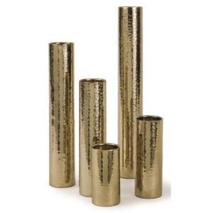 Jarrones Metálicos de Estilo Antiguo para Uso en Interiores y Exteriores, Disponibles en Diferentes Tamaños con Acabado Dorado Pulido de Rana Overseas Inc. - Product Image 1