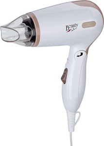Asciugacapelli da viaggio pieghevole con borsa da toilette 1200W (Jata SC47B) - Product Image 1