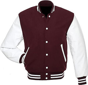 Chaqueta Universitaria de Alta Calidad 2025, Chaqueta Bomber Personalizable de Poliéster con Letras Bordadas para Hombre y Mujer - Product Image 3