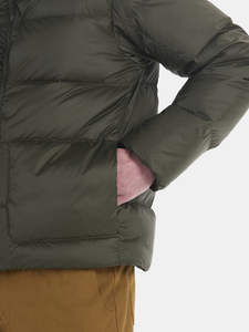 Veste matelassée élégante, confortable et légère pour hommes Veste d'hiver en toile chaude et imperméable avec capuche - Product Image 3