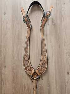Haute qualité One-Ear Headstall et collier de poitrine Horse Tack Set Prix de gros - Product Image 2