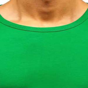 Camiseta Personalizada para Hombre, Color Verde, Cuello Redondo, Manga Corta, 100% Algodón, Diseño Sólido - Product Image 5