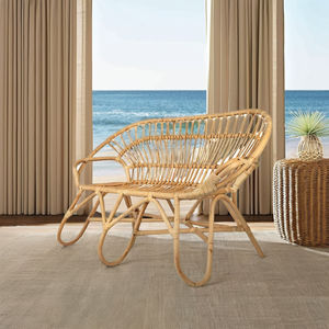 Wholesale Modern Leisure Handmade Rattan Sofa <b>Chair</b> Natural Color <b>Shell</b> for Home Furniture Bedroom Living Room Villa - Product Image 2