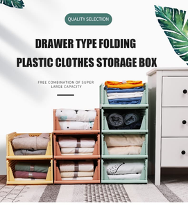 Organisateur de garde-robe stylera (paquet de 10 pièces de taille extra large, couleur rose) Organisateurs multi-usages pour vêtements, pliable - Product Image 6