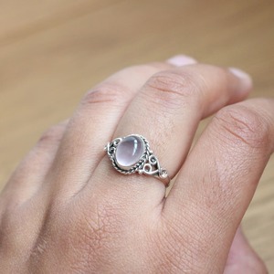 Pink Rose <b>Quartz</b> 925 Sterling Silver Gemstone Jewelry <b>Ring</b> - Natural Rose <b>Quartz</b> Minimalist Gemstone Christmas Gift <b>Ring</b> - Product Image 1