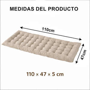 Cojín para Banco de Interior y Exterior con Funda con Cremallera, Relleno de Fibra Hueca, Almohadas Lumbares y Cojines para Asiento - Product Image 4