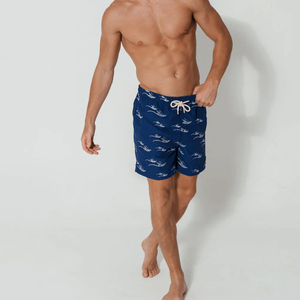 Short de bain pour hommes imprimé par sublimation personnalisée Short de plage en polyester de style décontracté pour l'été - Product Image 5