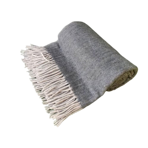 All Season Famous Home Throw Luxury Reciclado Corderos lana Carbón Diamante Herringbone Patrón Mantas - Product Image 6