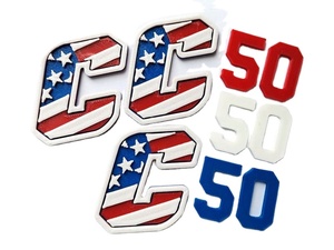 Pare-chocs de casque de baseball personnalisés avec adhésif 3M 2D 3D double bande pour logos d'équipes - Product Image 2