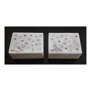 Handmade <b>Mix</b> Mother of Pearl Creative Inlay Star Design Work Rectangle Shape Marble <b>Boxes</b> for Wholesale - Product Image 1