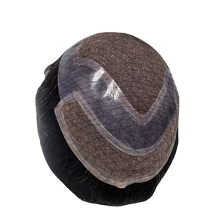 Lace Front <b>Wig</b> 100% Human Hair Deep Wave Body Wave Toupee <b>Men</b> Taz Hair <b>for</b> Lace Yaki Dyed Remy Hair Single Weft Prosthesis - Product Image 1