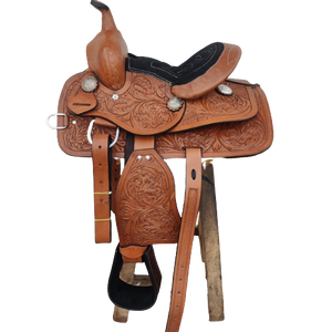 Selle de cheval personnalisée en cuir véritable Fournisseur de selle de cheval Meilleure vente de selle en cuir américain Cheval anglais de l'Ouest - Product Image 5
