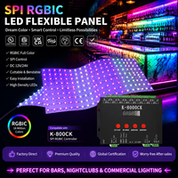 Panneau LED flexible DMX SPI RGBW à effet de défilement pour éclairage uniforme et rétroéclairage de vitrine en pierre rétroéclairée et caisson lumineux