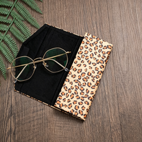 Étui à lunettes pliable à imprimé animalier tendance, logo personnalisé, protection pour lunettes, fermeture magnétique, étui à lunettes pliable