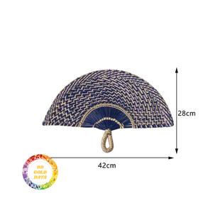 Ventilateur jonc de mer tissé à la main du Vietnam et ventilateur de paille en gros-accessoire de refroidissement durable pour les magasins d'exportation et d'artisanat - Product Image 4