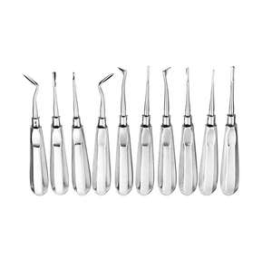 Kit de 10 Elevadores Dentales Manuales de Acero Inoxidable, Instrumentos de Ortodoncia, para Extracción de Raíces y Aflojamiento de Dientes, Quirúrgico - Product Image 2