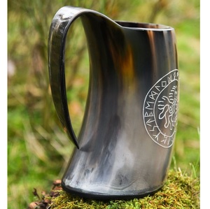 Handmade Viking Beer Tankard <b>Mug</b> for <b>Halloween</b> Bar and Home Party - Product Image 4