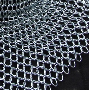 Camisa de malla Medieval de alta calidad, traje de recreación de armadura de anillo a tope de aluminio ligero, precios al por mayor - Product Image 4