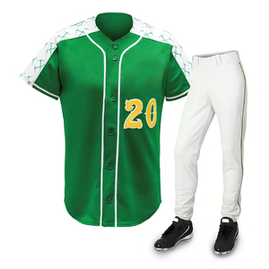 Uniformes de Béisbol Ligeros 100% Poliéster, Impresión por Sublimación Completa, Servicio Personalizado para Jugadores Adultos, Suministro al por Mayor de Fábrica OEM - Product Image 1