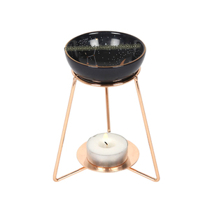 Bougeoir chauffe-plat en céramique de qualité supérieure diffuseur d'arôme d'encens d'huile essentielle avec support en laiton à un prix abordable - Product Image 4