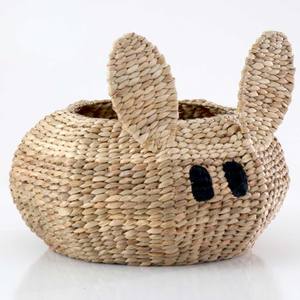 Prix de gros pour la décoration et le rangement de la chambre d'enfant, paniers en jacinthe d'eau, panier en osier durable - Product Image 5