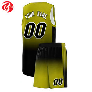 Camiseta deportiva de baloncesto hecha a medida para hombre, camiseta transpirable de secado rápido con pantalones cortos de verano BSCI con logotipo impreso - Product Image 3