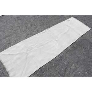 Turkish Vintage <b>Rug</b>, 2.3x7.5 ft <b>Runner</b> <b>Rug</b>, White Gray Camouflage <b>Rug</b> - Product Image 2