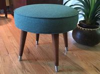 Meubles de maison personnaliser tabouret de maison tissu et pouf moderne rond grande taille personnaliser tapisserie d'ameublement tabouret dernier modèle