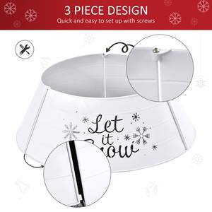 Collier de sapin de Noël blanc en métal le plus vendu de luxe de haute qualité - Product Image 6