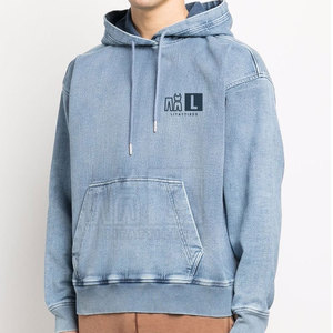 Nouvelle mode de sweats à capuche délavés à l'acide en coton mélangé pour hommes - Product Image 4
