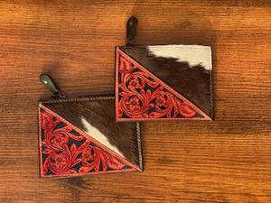 Recién llegado, monedero y tarjetero de cuero de piel con herramientas de Color auténtico hecho a mano, bonito tarjetero y monederos - Product Image 3