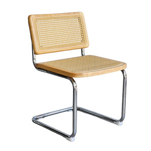 Modern GAK655 <b>Kneeling</b> <b>Chair</b> with Stainless Steel Frame Rubber Wood Rattan Mesh PU Foam-for Bedroom Home <b>Office</b> or <b>Office</b> Use - Product Image 1