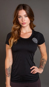 Camisetas Deportivas Extra Grandes para Mujer, Ropa de Gimnasio con Hombros Caídos, Camiseta de Ejercicio con Cuello Redondo, Ajuste Holgado, Camiseta Deportiva para Mujer - Product Image 5