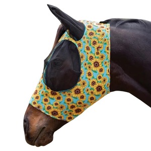 Masque anti-mouches pour cheval en plein air avec protection anti-UV légère et respirante pour l'équitation - Product Image 6