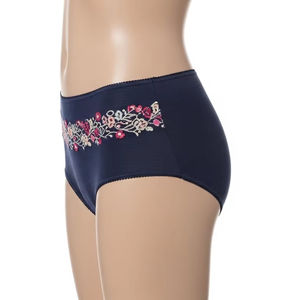 Ropa interior de mujer de punto fino bordado Nylon Spandex suave estiramiento transpirable Lencería sin costuras Panty uso diario ajuste cómodo - Product Image 2