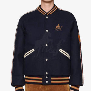 แจ็กเก็ตเลตเตอร์แมนคุณภาพสูงสำหรับผู้ชายขนาดผู้ใหญ่น้ำหนักเบาฤดูหนาว - Product Image 3