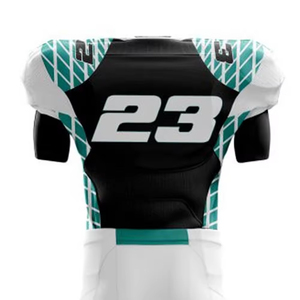 Maillots et ensembles d'uniformes de football américain à manches courtes imprimés par sublimation personnalisée - Product Image 6