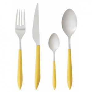 Vente en gros d'argenterie de restaurant en métal robuste Ensemble de couverts en acier inoxydable argenté avec manche en résine - Product Image 3