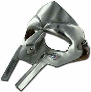 Artisanat médiéval MF Doom gladiateur en acier casque romain masque facial MF Doom Armor Re-équipement Viking gladiateur - Product Image 4