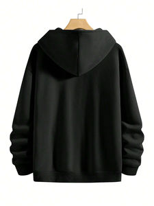 เสื้อสวมหัวมีฮู้ดพิมพ์ลายสำหรับผู้ชายแบบมีซิประบายอากาศได้ดีใส่สบายปรับแต่งอุณหภูมิได้100% ฤดูหนาว - Product Image 2