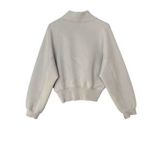 เสื้อสตรีแขนยาว น้ำหนักเบา ระบายอากาศได้ดี เสื้อกีฬา ซิปหนึ่งในสี่ ทรงพูลโอเวอร์ สไตล์สตรีทแวร์ โลโก้ด้านหน้า สำหรับฤดูหนาว - Product Image 2